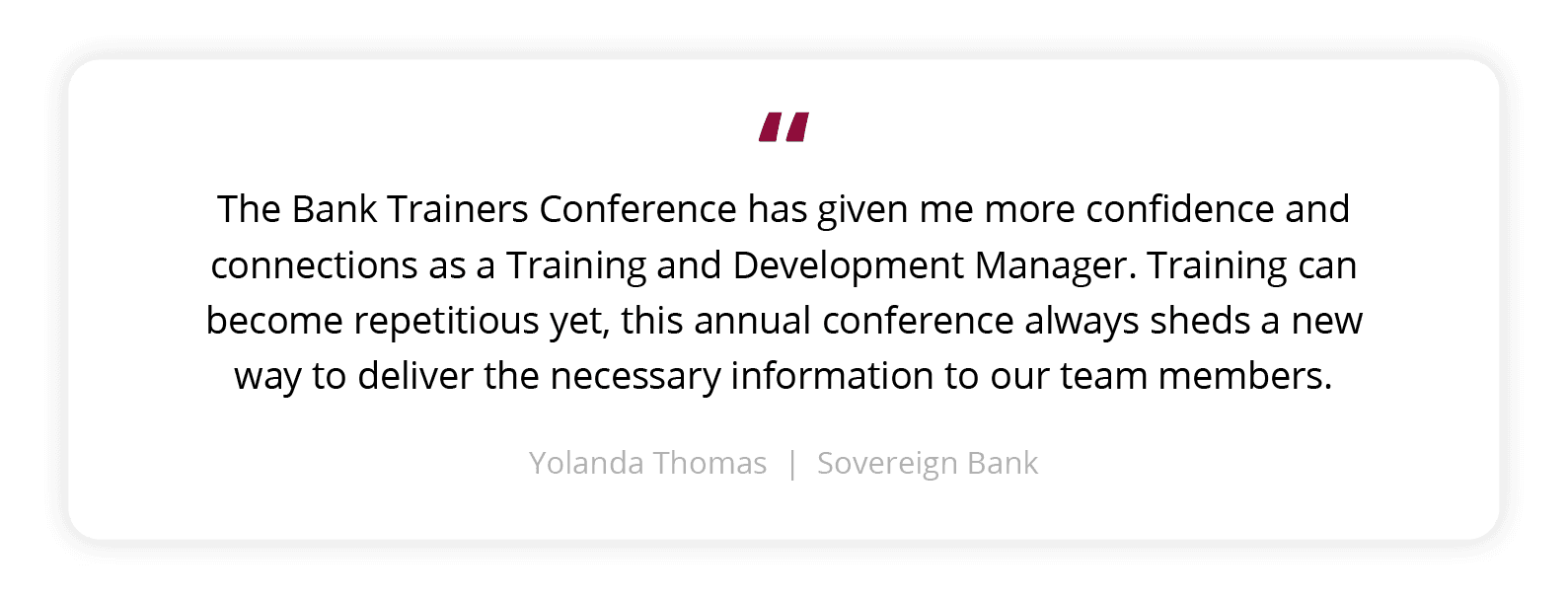 Testimonial from a past participant